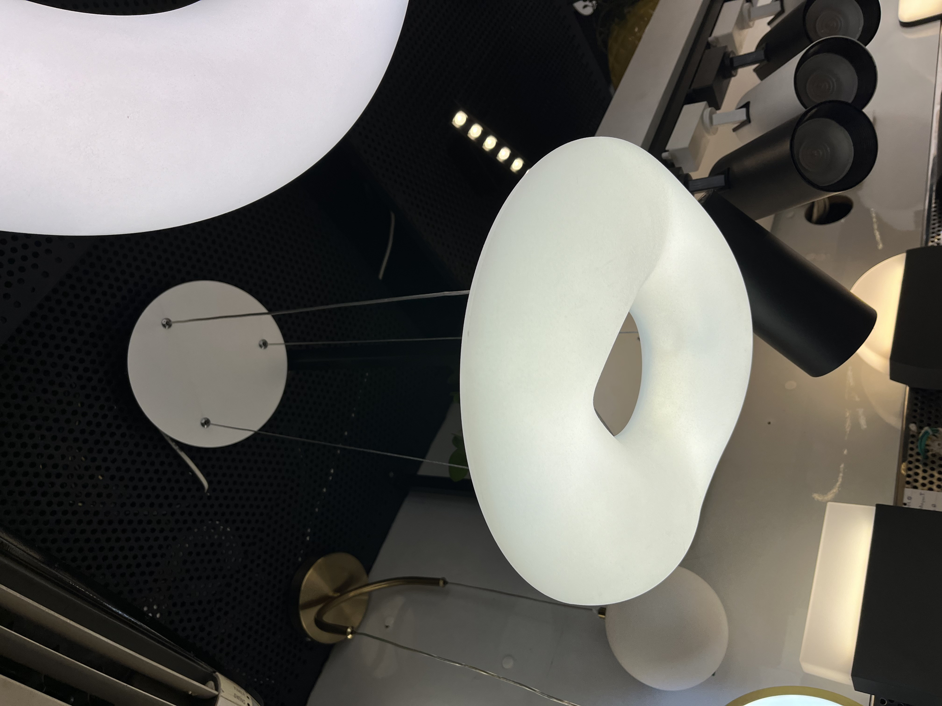 لوستر آویز دونات سایز ۳۰ سانت