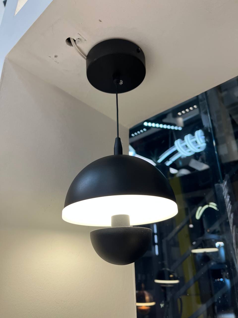 آویز قارچی سایز بزرگ مشکی